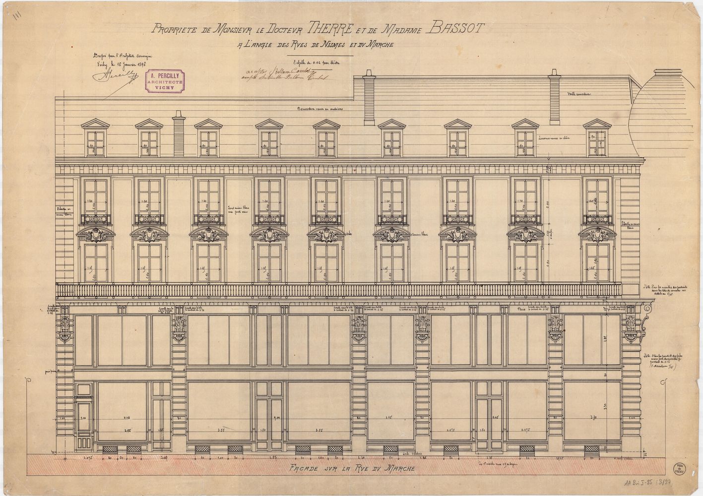 11 1896 Percilly façade marché transfo
