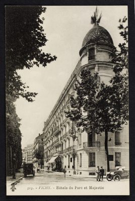 Hotel du Parc : carte postale vers 1910 (Médiathèque V. Larbaud)