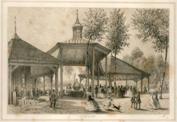 Lithographie d'Hubert Clerget, vers 1872