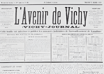 l avenir de vichy 1872 presse journal