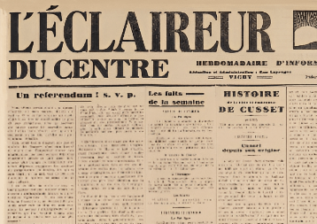 l eclaireur du centre presse journal