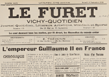 le furet vichy quotidien presse journal